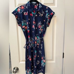 Collard Floral Dress